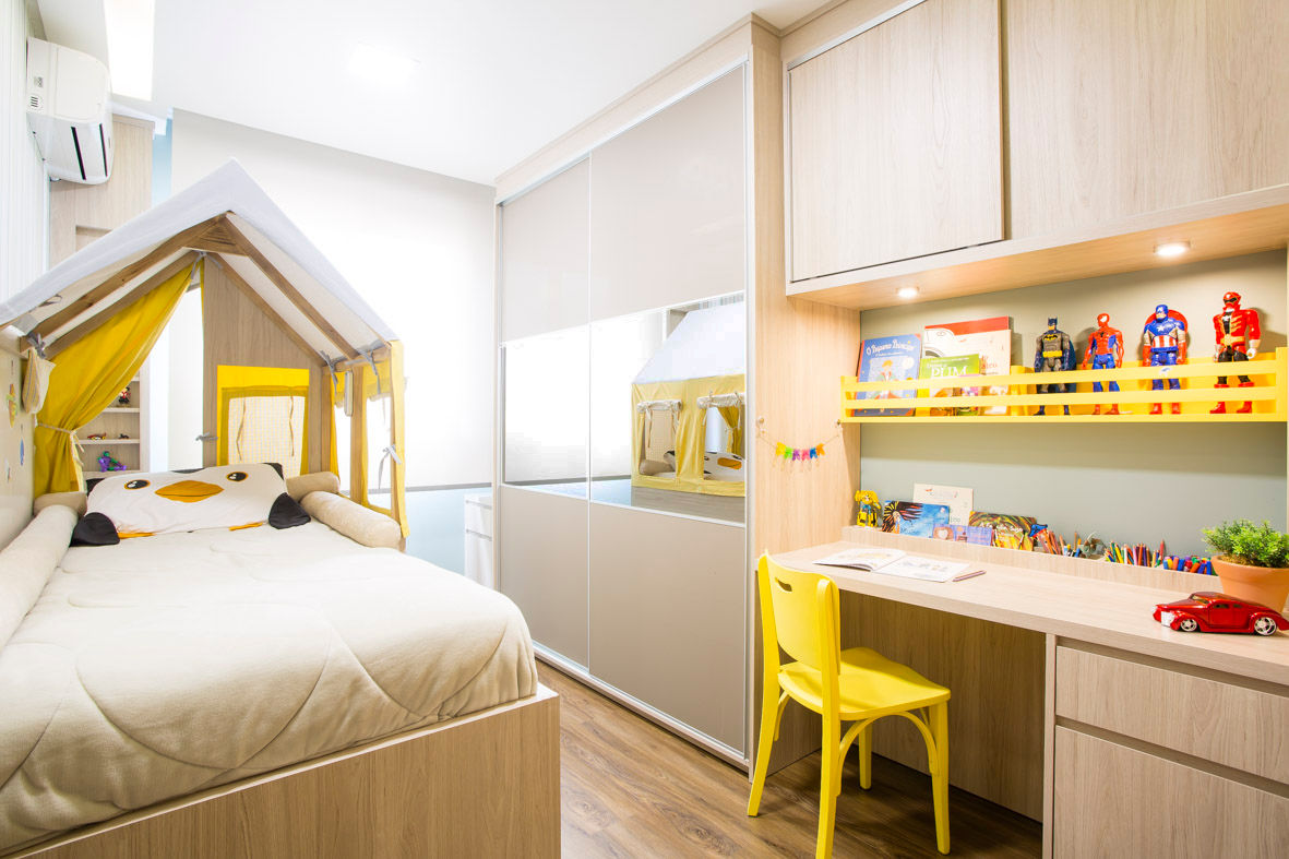APARTAMENTO CENTRO II, Join Arquitetura e Interiores Join Arquitetura e Interiores Dormitorios infantiles de estilo rústico