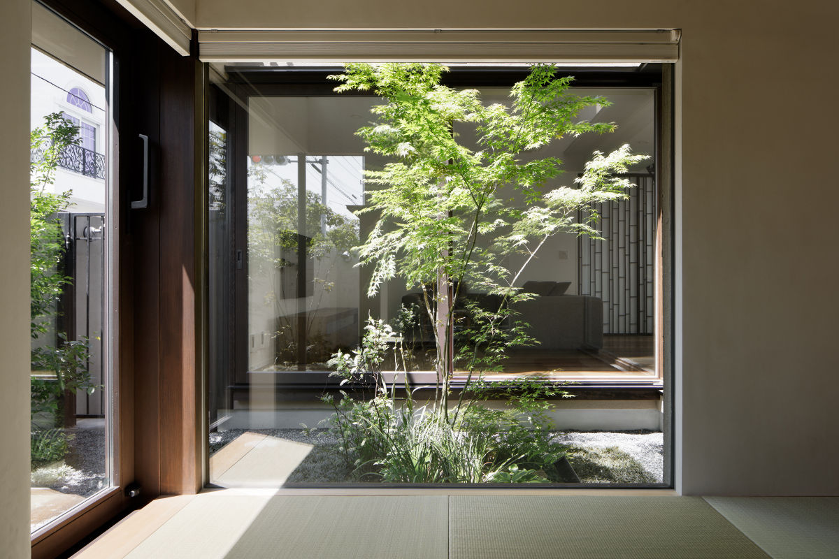 047国立Nさんの家, atelier137 ARCHITECTURAL DESIGN OFFICE atelier137 ARCHITECTURAL DESIGN OFFICE غرفة الميديا خشب Wood effect