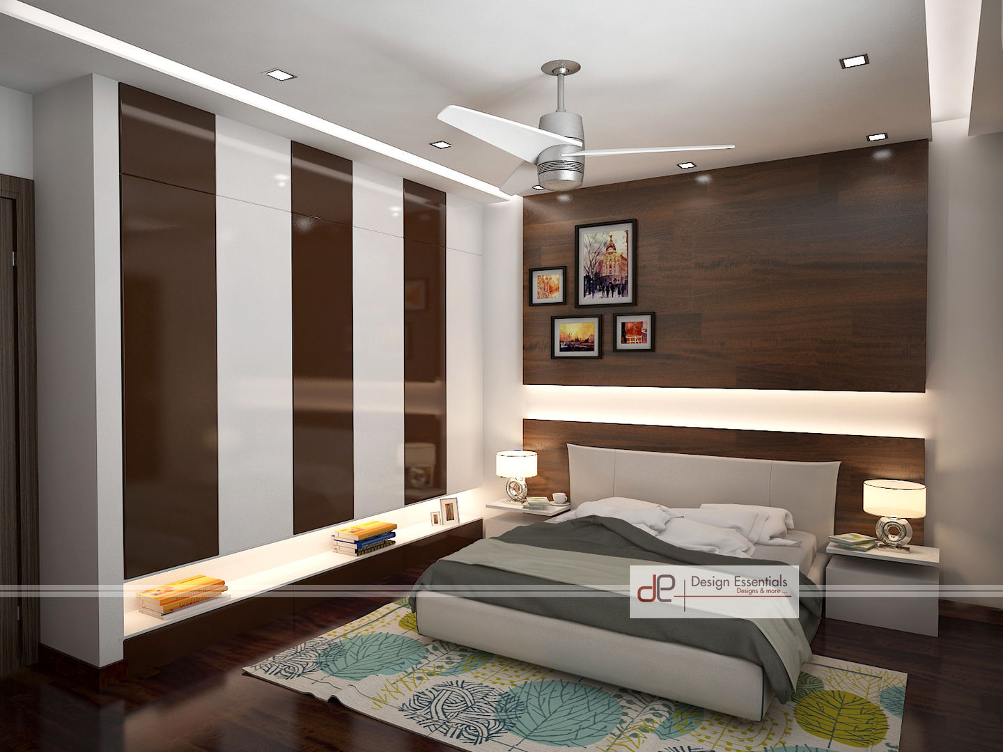 Villa at Jay Pee Greens Greater Noida , Design Essentials Design Essentials Modern style bedroom Plywood