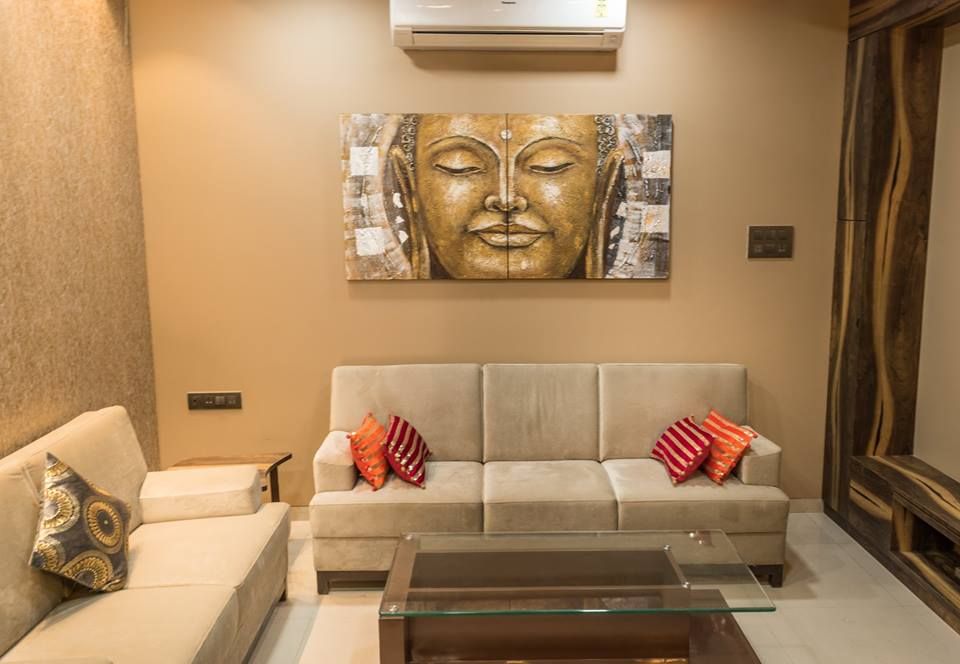 Rishi Villa - Pune, Aesthetica Aesthetica Modern Living Room