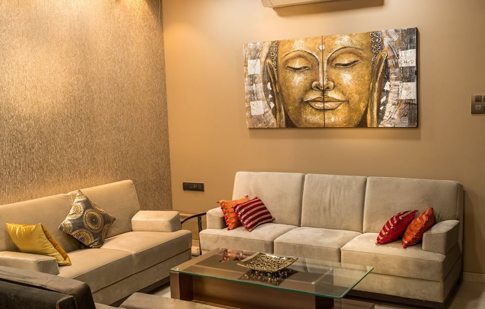Rishi Villa - Pune, Aesthetica Aesthetica Modern living room
