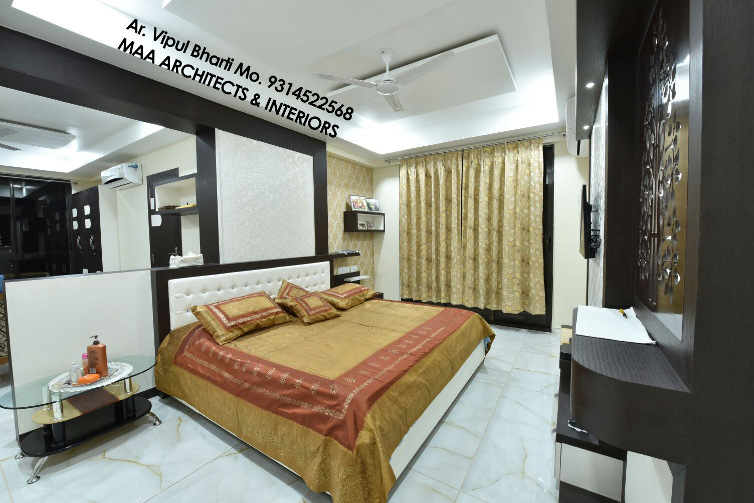 M.M Mehta Ji , MAA ARCHITECTS & INTERIOR DESIGNERS MAA ARCHITECTS & INTERIOR DESIGNERS Modern style bedroom