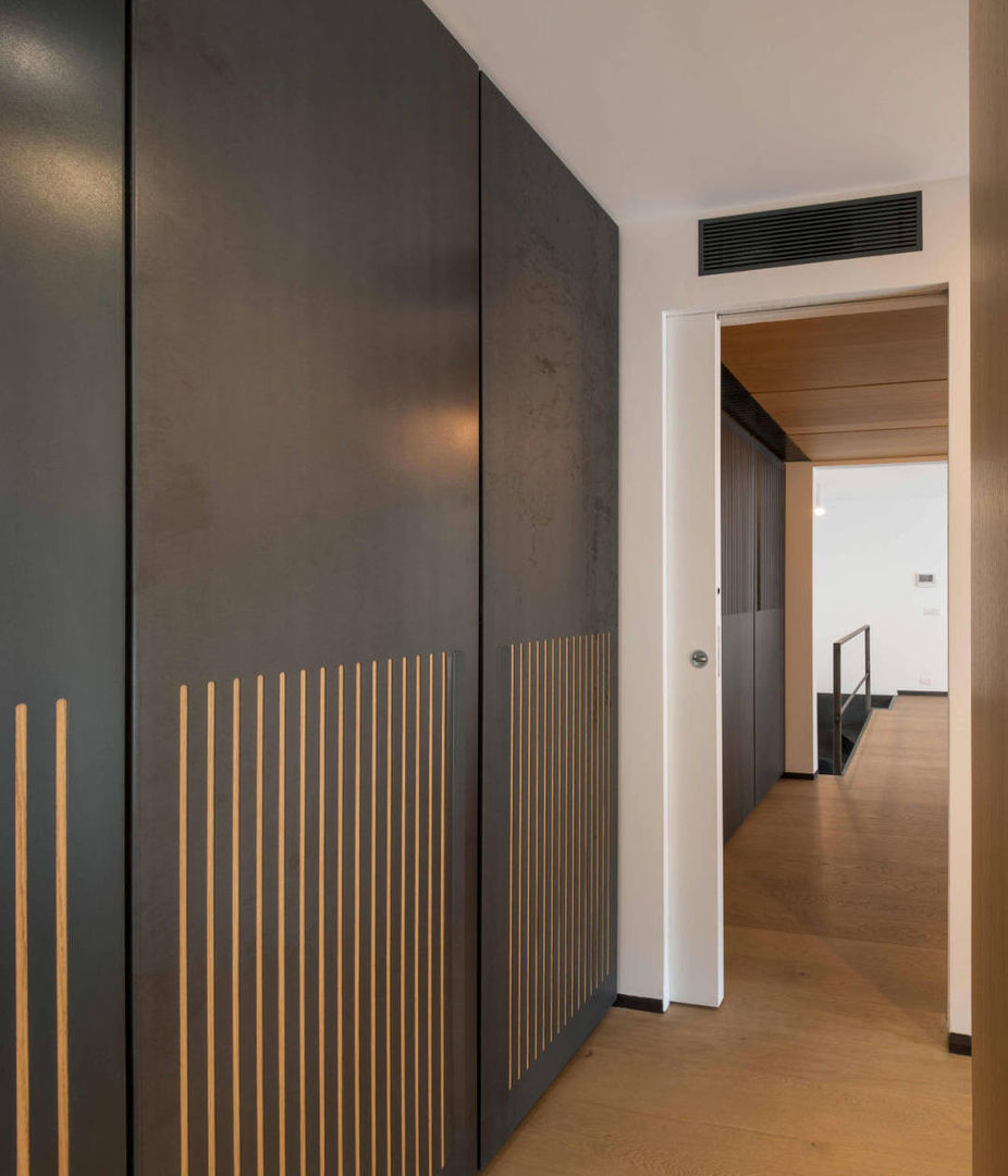 Scrigno: Casa al Portonaccio Roma 2017 Scrigno S.p.A. Unipersonale Porte porte scorrevoli,essential by scrigno,porte in vetro,porte a scomparsa,porte scrigno,porte,architetto