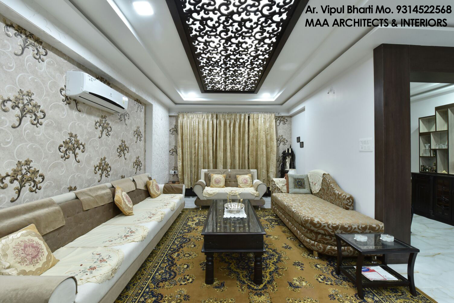 M.M Mehta Ji , MAA ARCHITECTS & INTERIOR DESIGNERS MAA ARCHITECTS & INTERIOR DESIGNERS Livings de estilo moderno