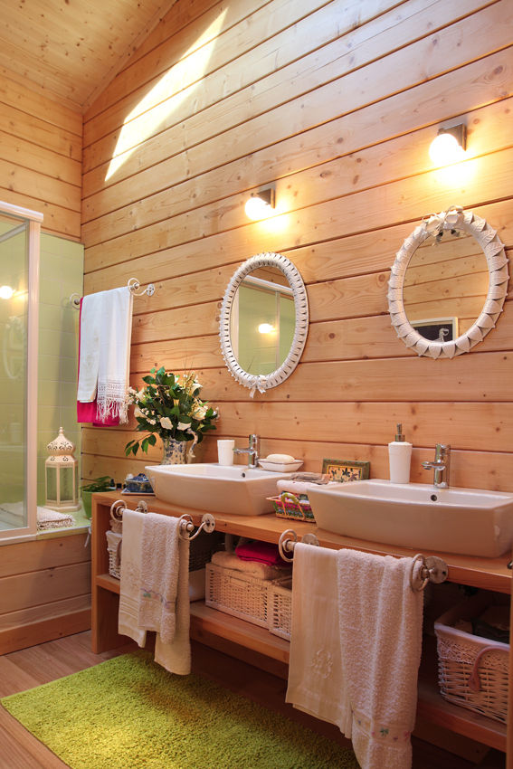 Casa no Sardoal, RUSTICASA RUSTICASA Rustic style bathrooms Solid Wood Multicolored