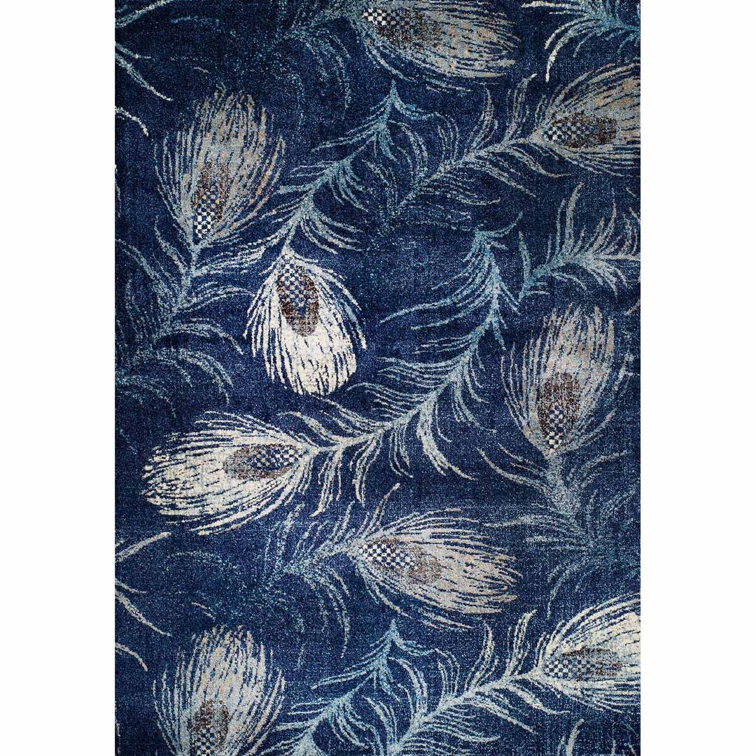 'Pavone' Unique rectangular feather rug by Sitap homify Tường & sàn phong cách hiện đại