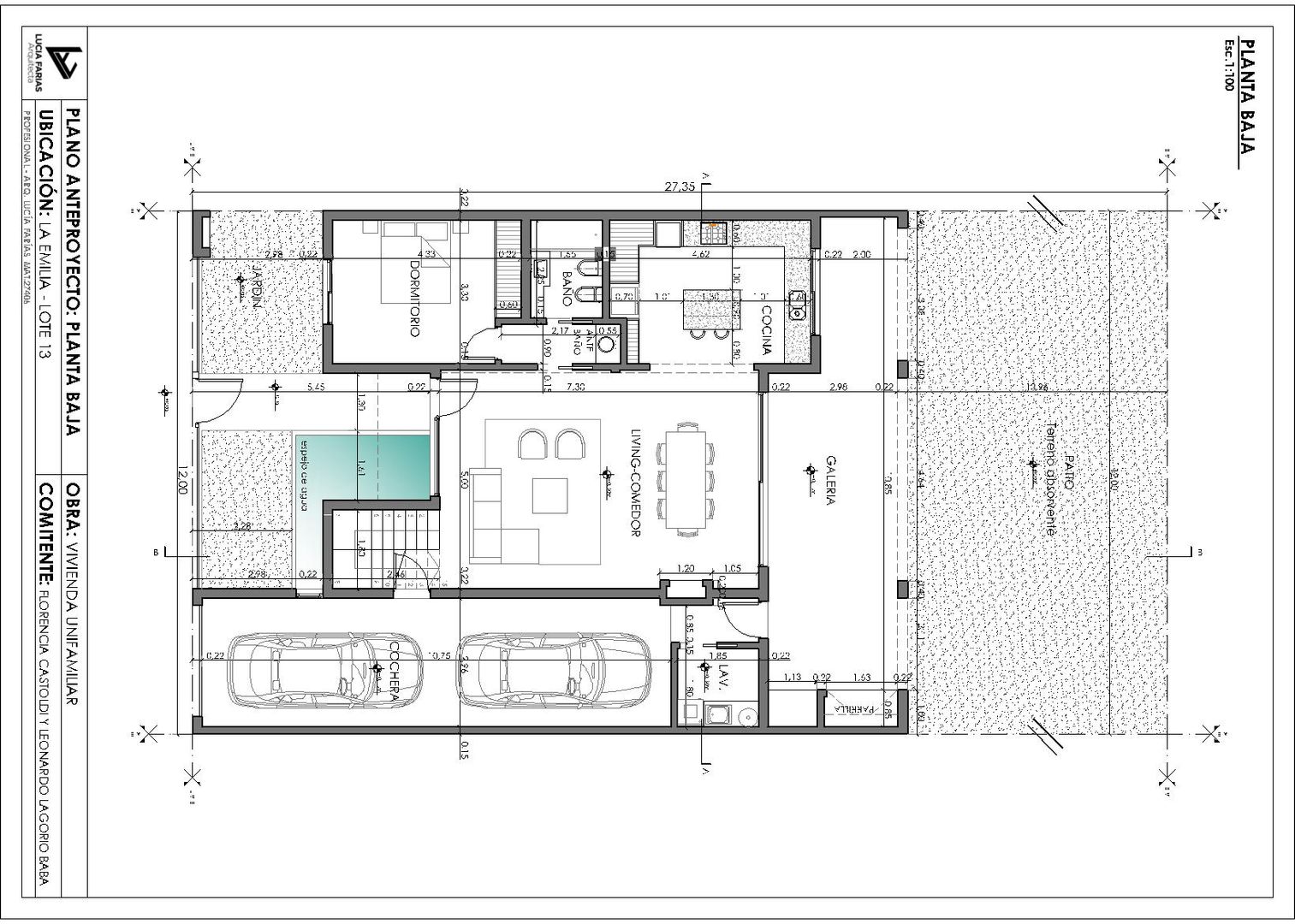 Vivienda La Emilia, Estudio de Arquitectura Lucía Farías Estudio de Arquitectura Lucía Farías 모던스타일 주택