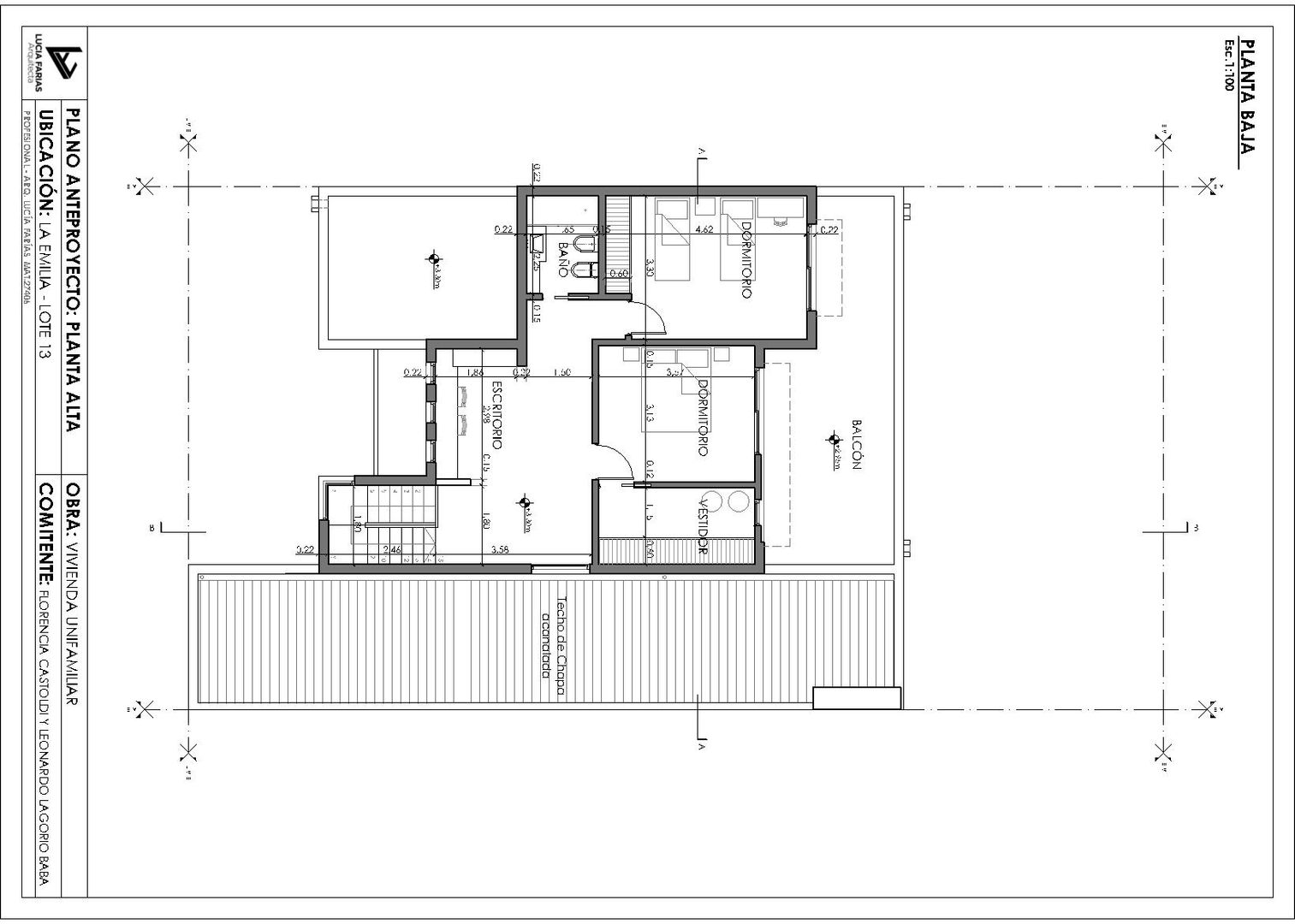 Vivienda La Emilia, Estudio de Arquitectura Lucía Farías Estudio de Arquitectura Lucía Farías منازل