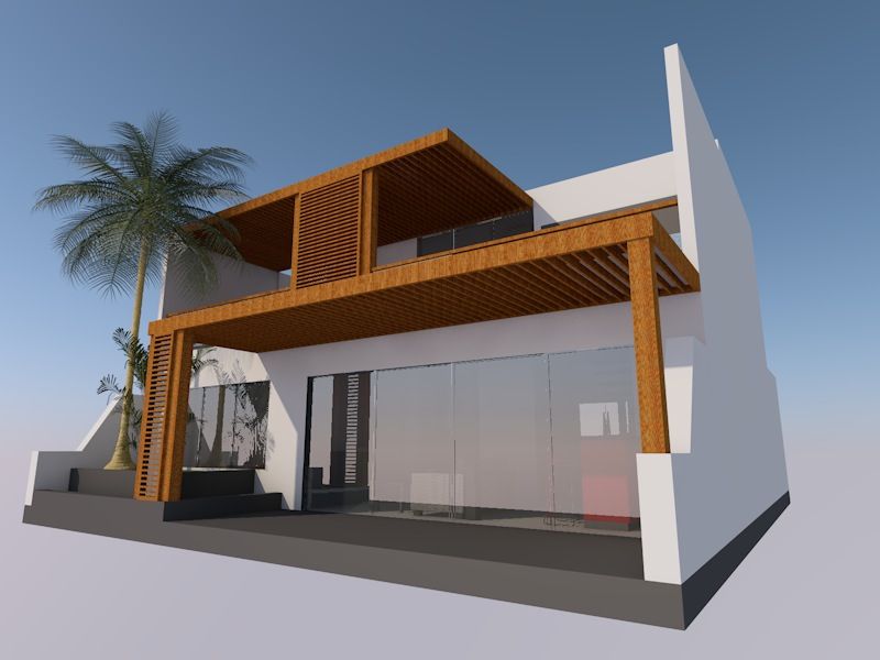 Casa de Playa, San Antonio, Cañete, Lima, MG OPENBIM Consulting MG OPENBIM Consulting บ้านและที่อยู่อาศัย