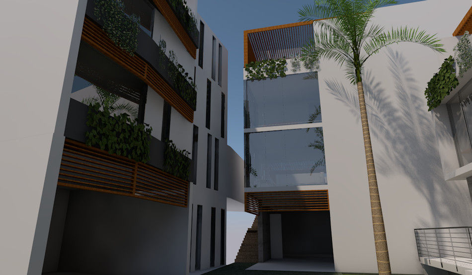 Condominio, La Alameda de La Planicie, La Molina, Lima, MG OPENBIM Consulting MG OPENBIM Consulting Moderne huizen