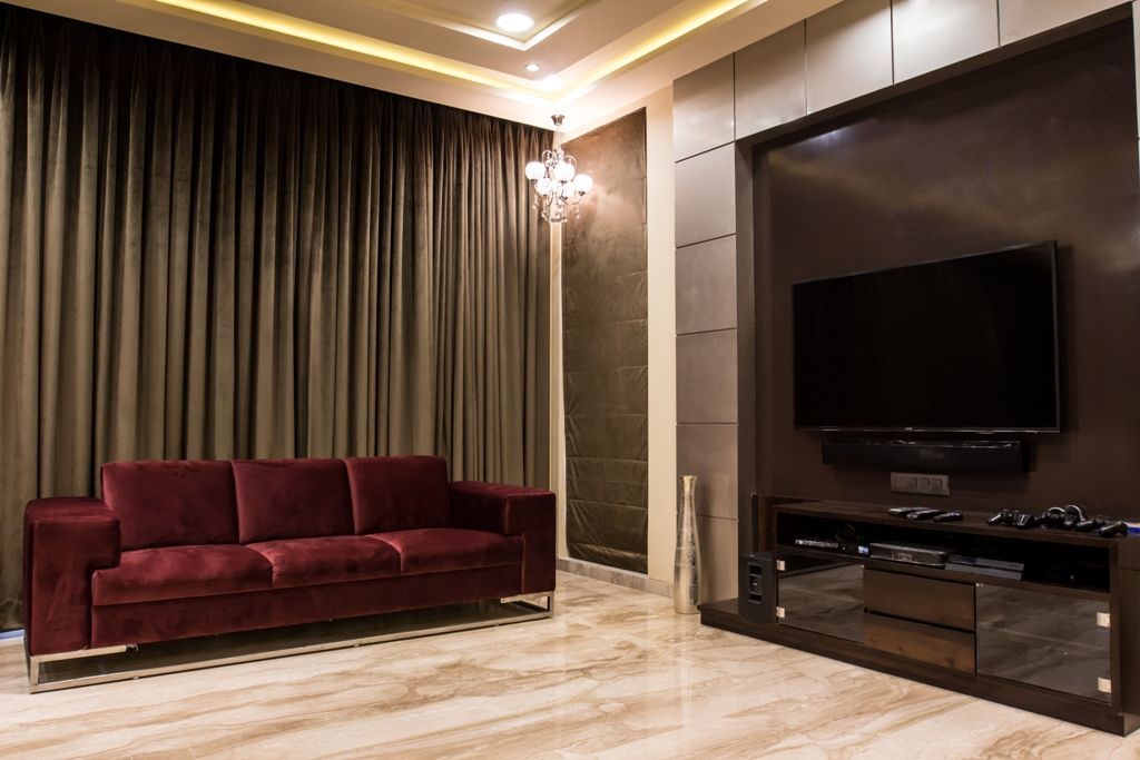 Singh Bunglow - Kalyan, Aesthetica Aesthetica Modern living room