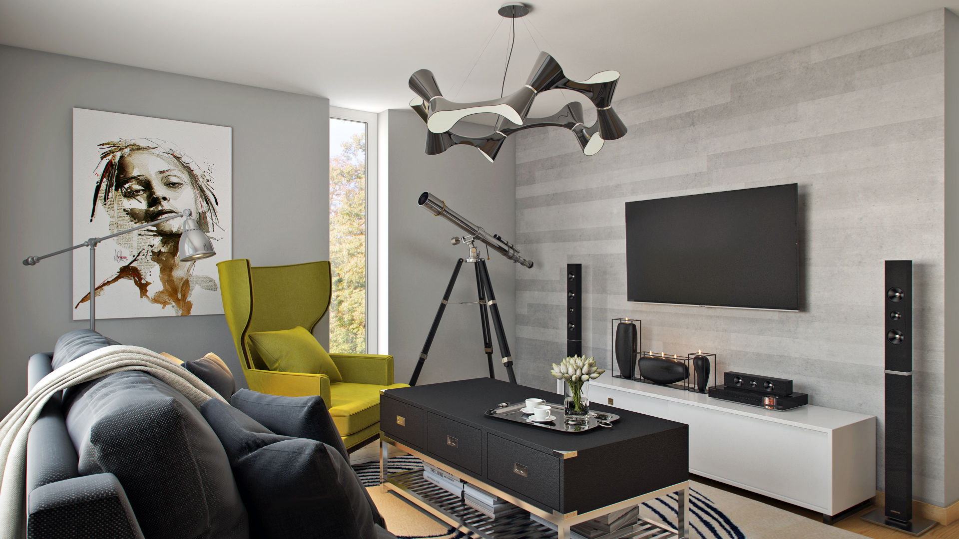Living Room Hampstead Design Hub 现代客厅設計點子、靈感 & 圖片 coffee table,rug,lounge chair,cosy sofa