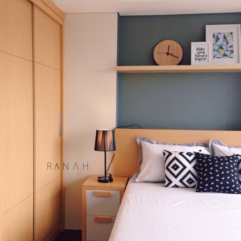 Studio Apartment - Bintaro Plaza Residence, RANAH RANAH Scandinavian style bedroom