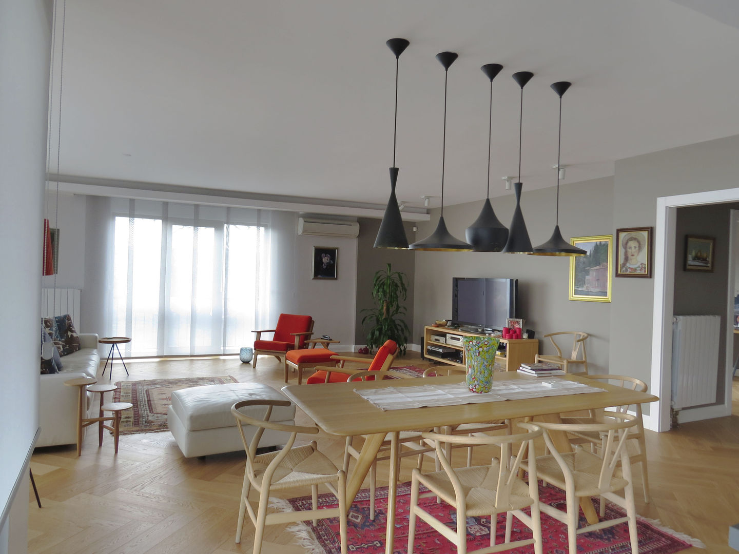 Salon MİMPERA İskandinav Oturma Odası Masif Ahşap Rengarenk salon tasarımı,mimari proje,uygulama