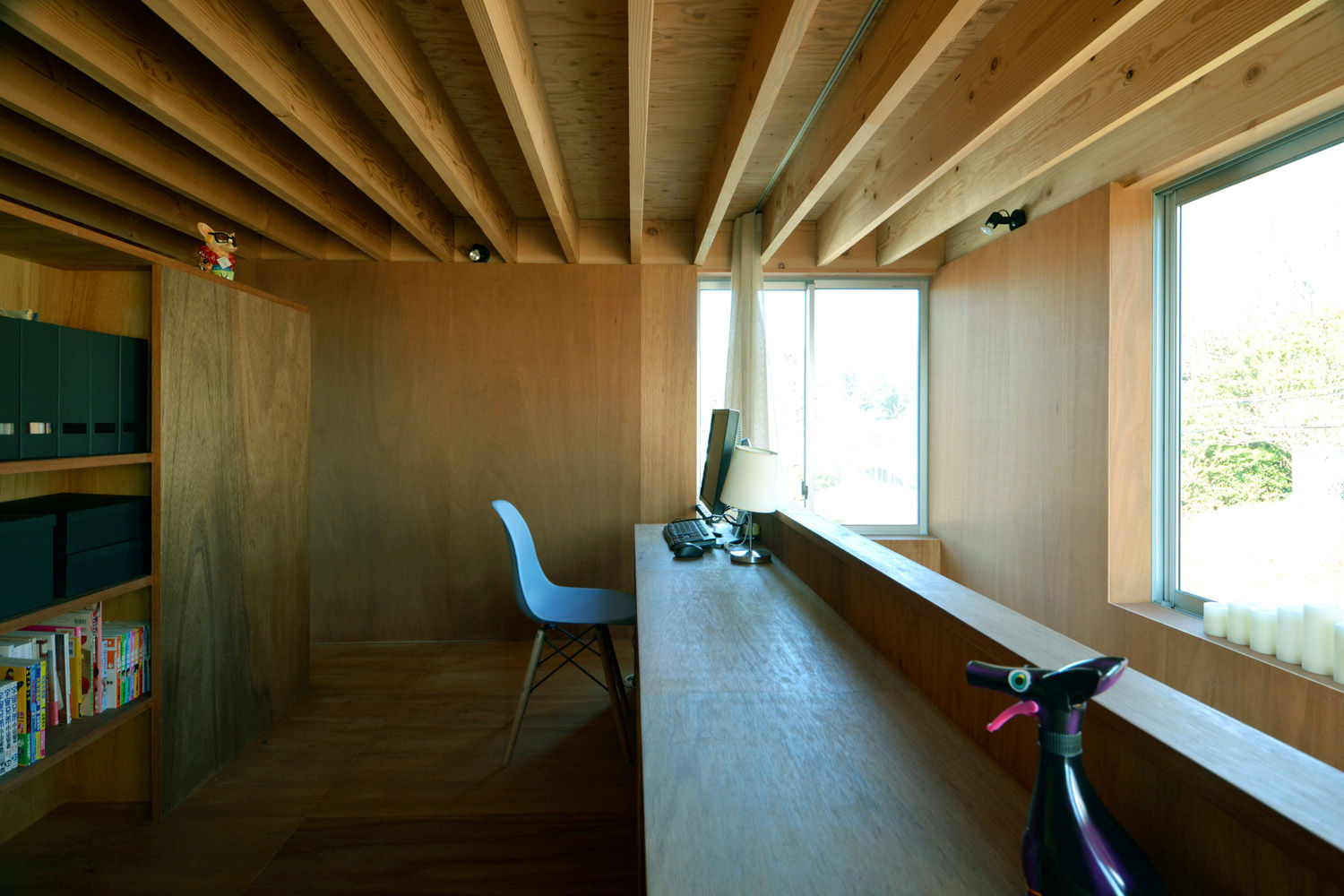 本庄の家, 神永設計 神永設計 Study/office Wood Wood effect