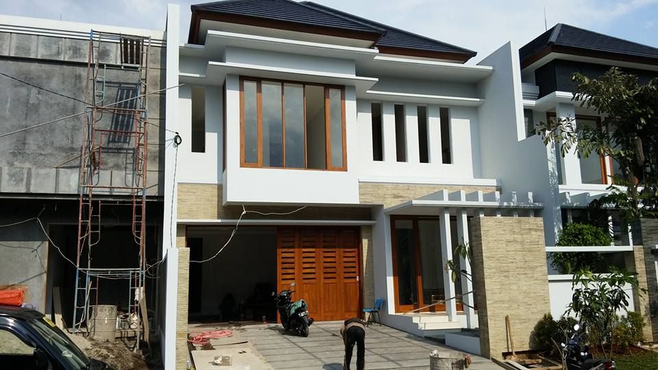 Project Rumah Unit Nuansa Villa Bali Modern di Cinere unit 2, Studio JAJ Studio JAJ Casas de estilo escandinavo