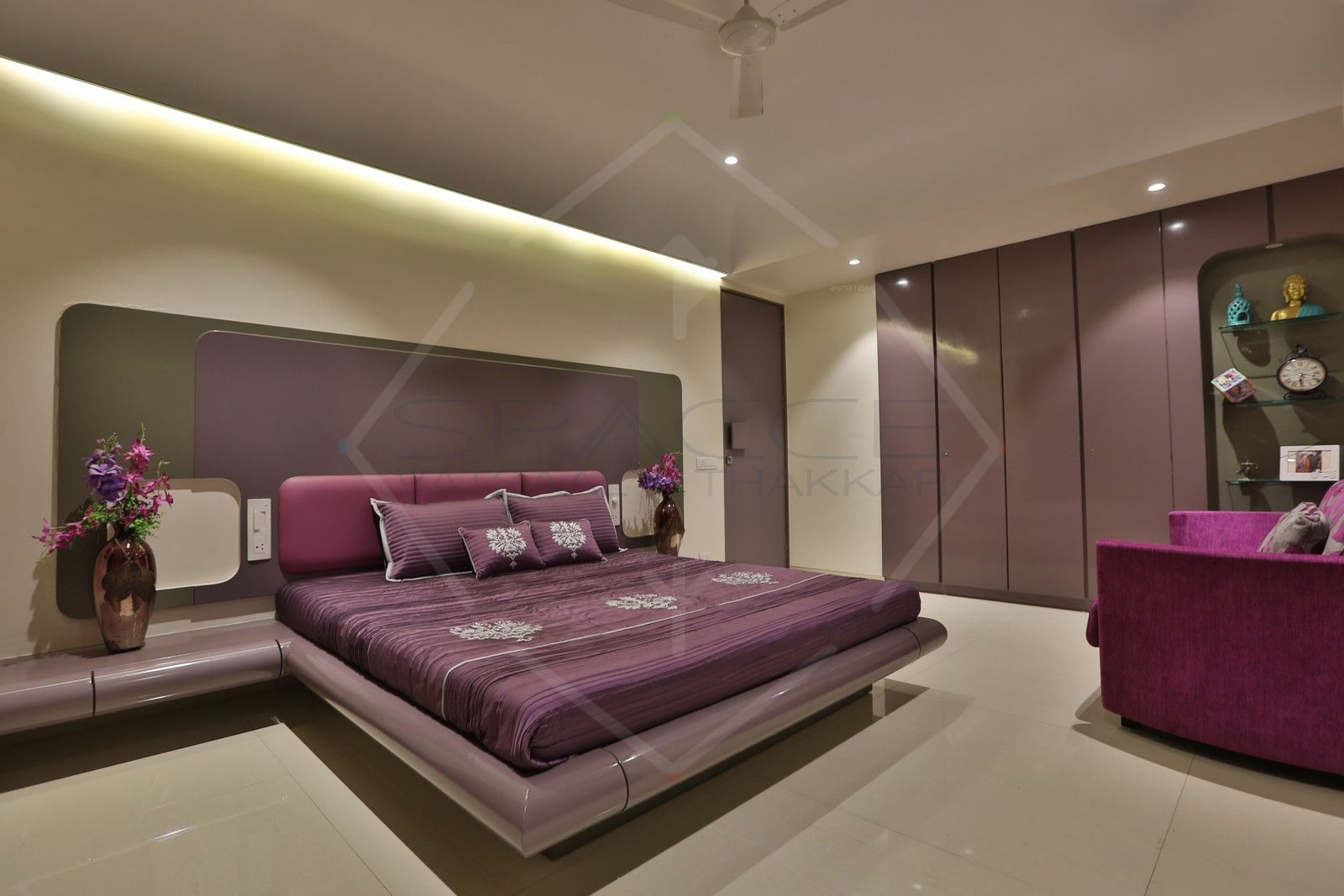 CAPITAL GREEN - 1, SPACCE INTERIORS SPACCE INTERIORS غرفة نوم