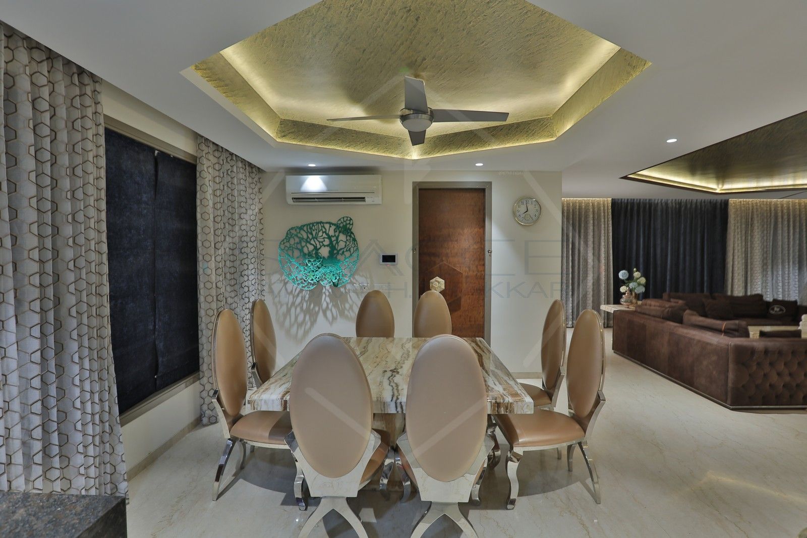 CAPITAL GREEN-2, SPACCE INTERIORS SPACCE INTERIORS غرفة السفرة