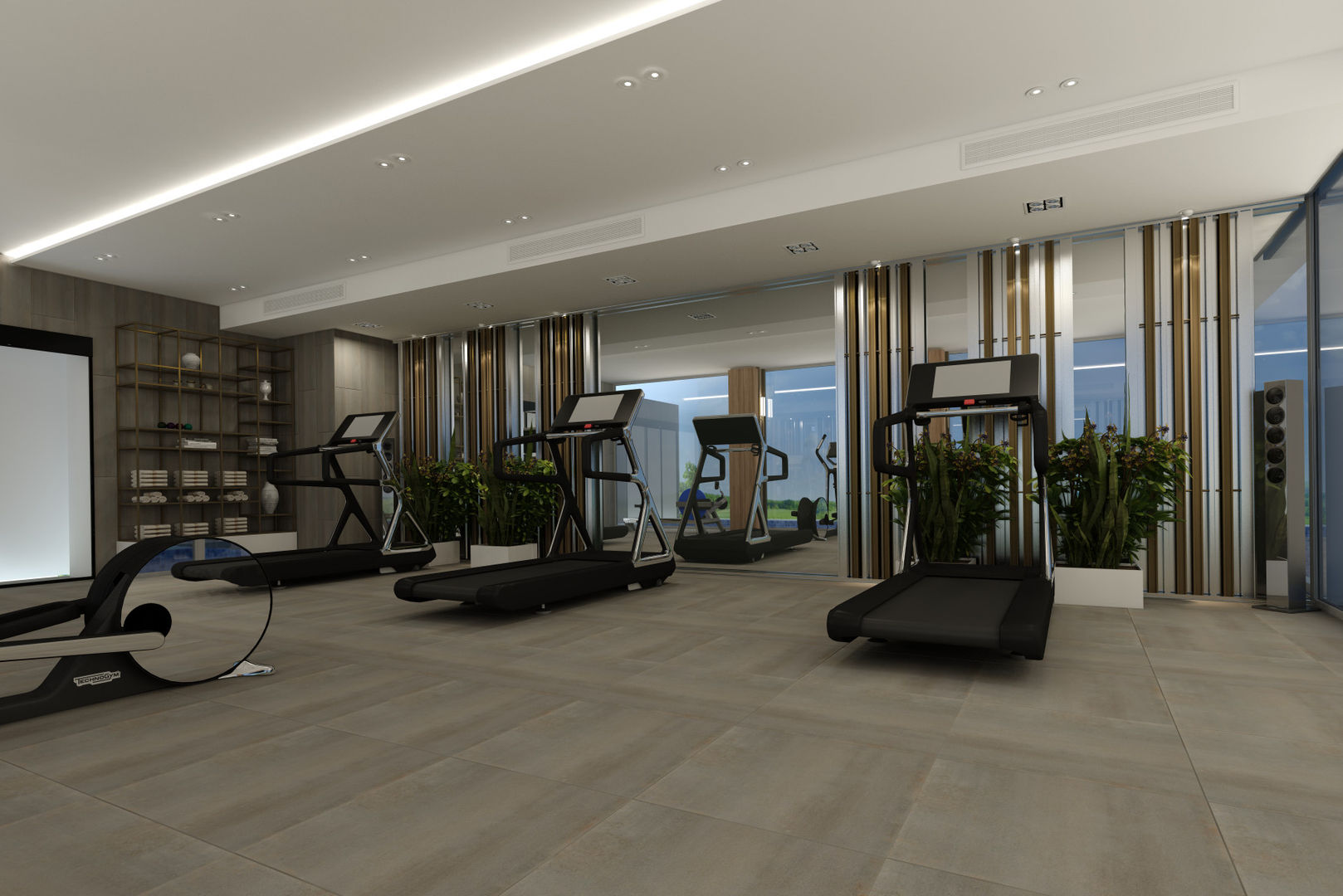 homify Modern gym