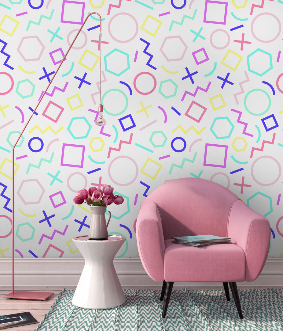 GEOMETRIC THOUGHTS Pixers Modern living room wallmural,wall sticker,wall art,home,interior,design,geometric,Accessories & decoration