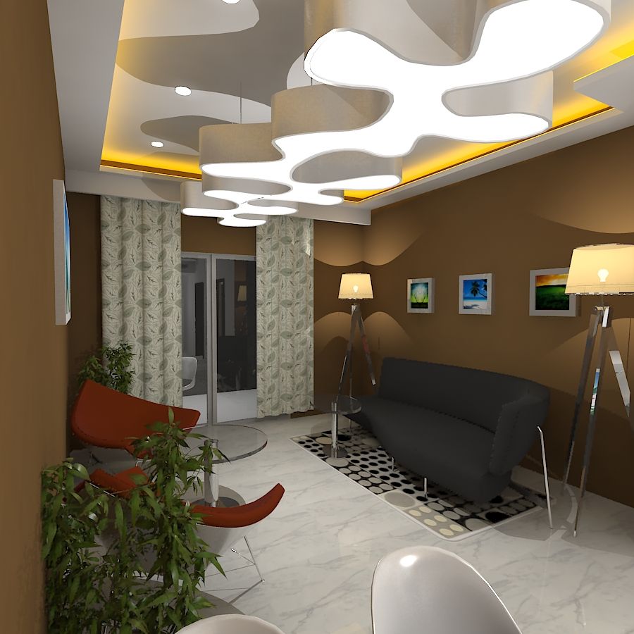 Palacio 1BHK , Gurooji Designs Gurooji Designs Salones de estilo moderno