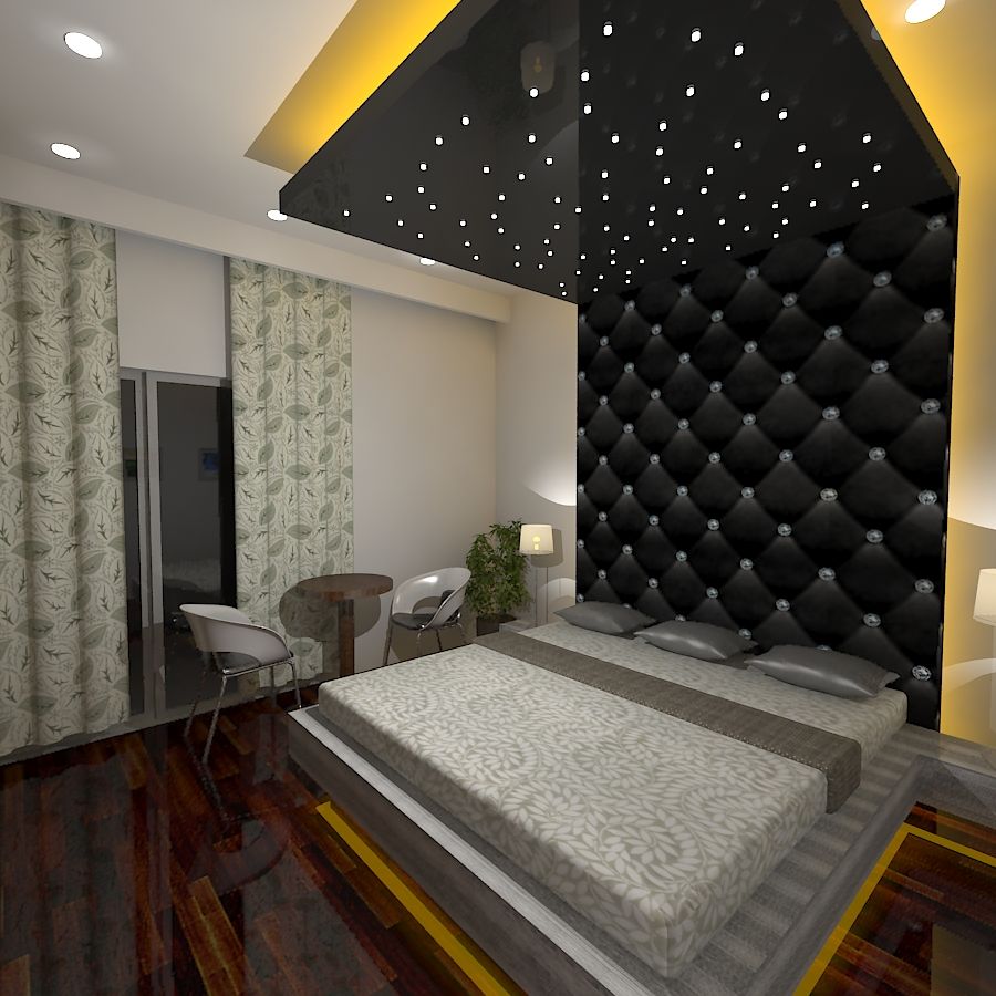 Palacio 1BHK , Gurooji Designs Gurooji Designs Phòng ngủ phong cách hiện đại