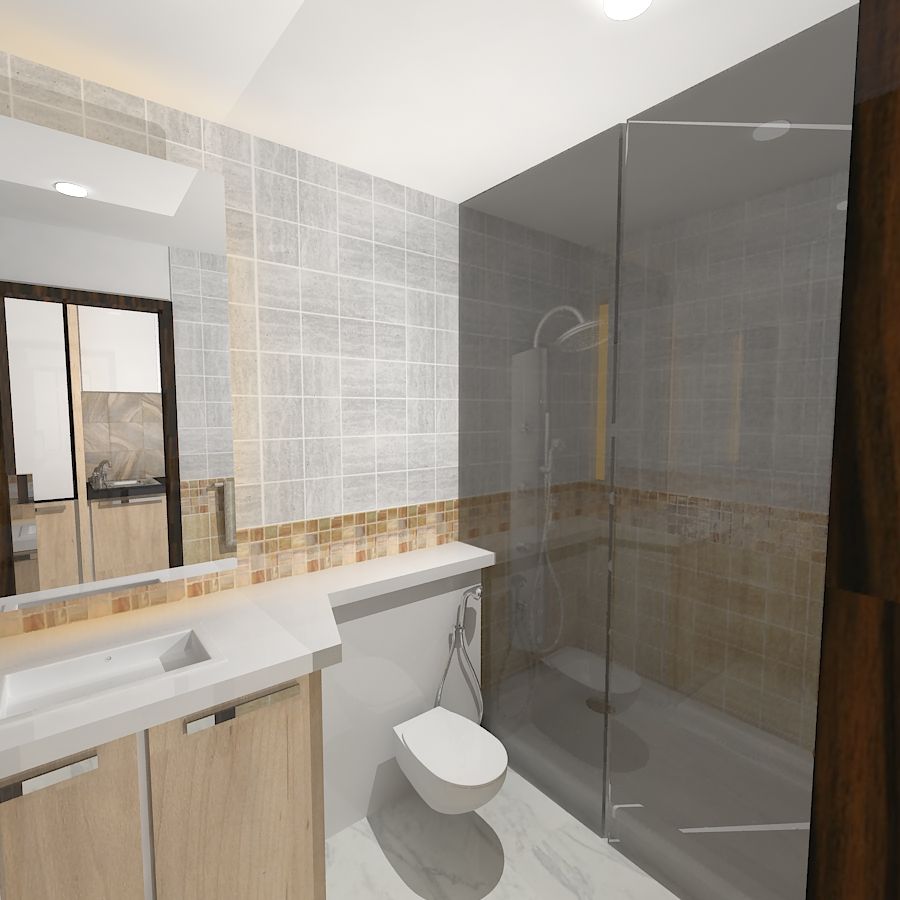 Palacio Studio Apartment , Gurooji Designs Gurooji Designs Modern Banyo