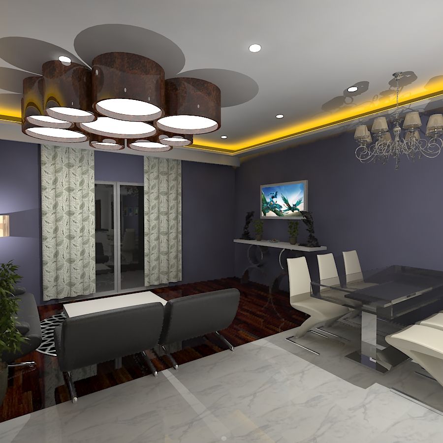 Palacio 2BHK, Gurooji Designs Gurooji Designs Modern Dining Room