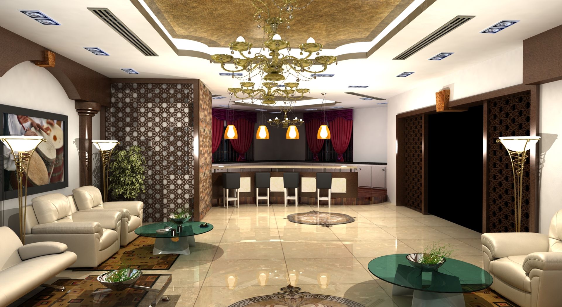 Arabic Villa , Gurooji Designs Gurooji Designs Comedores de estilo clásico