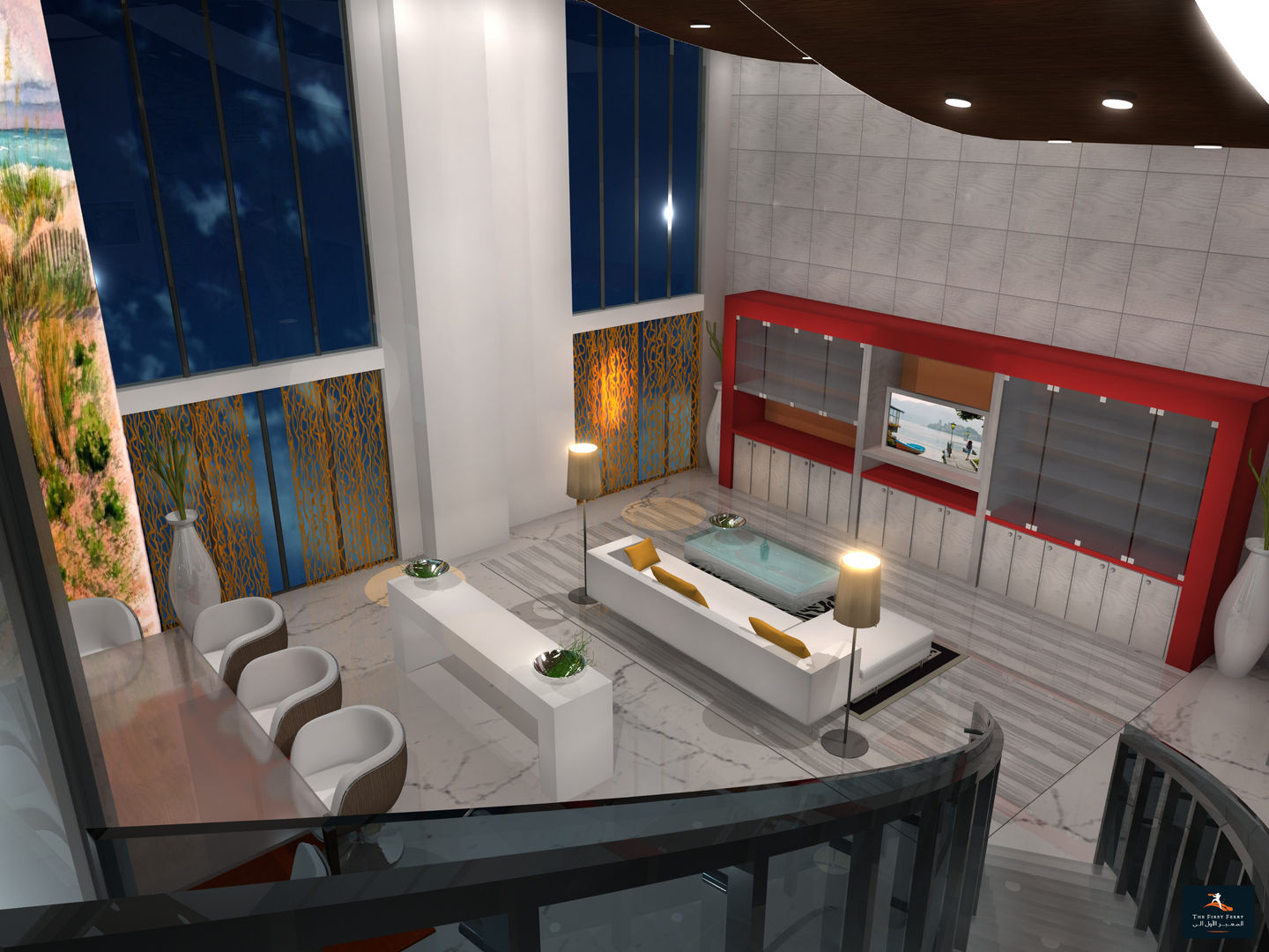 Loft Apartment, Gurooji Designs Gurooji Designs Modern living room
