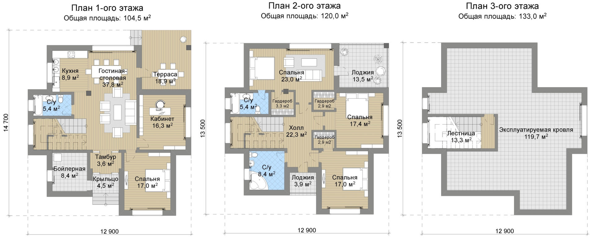 Проект дома в стиле эко-урбанизм с планом | homify