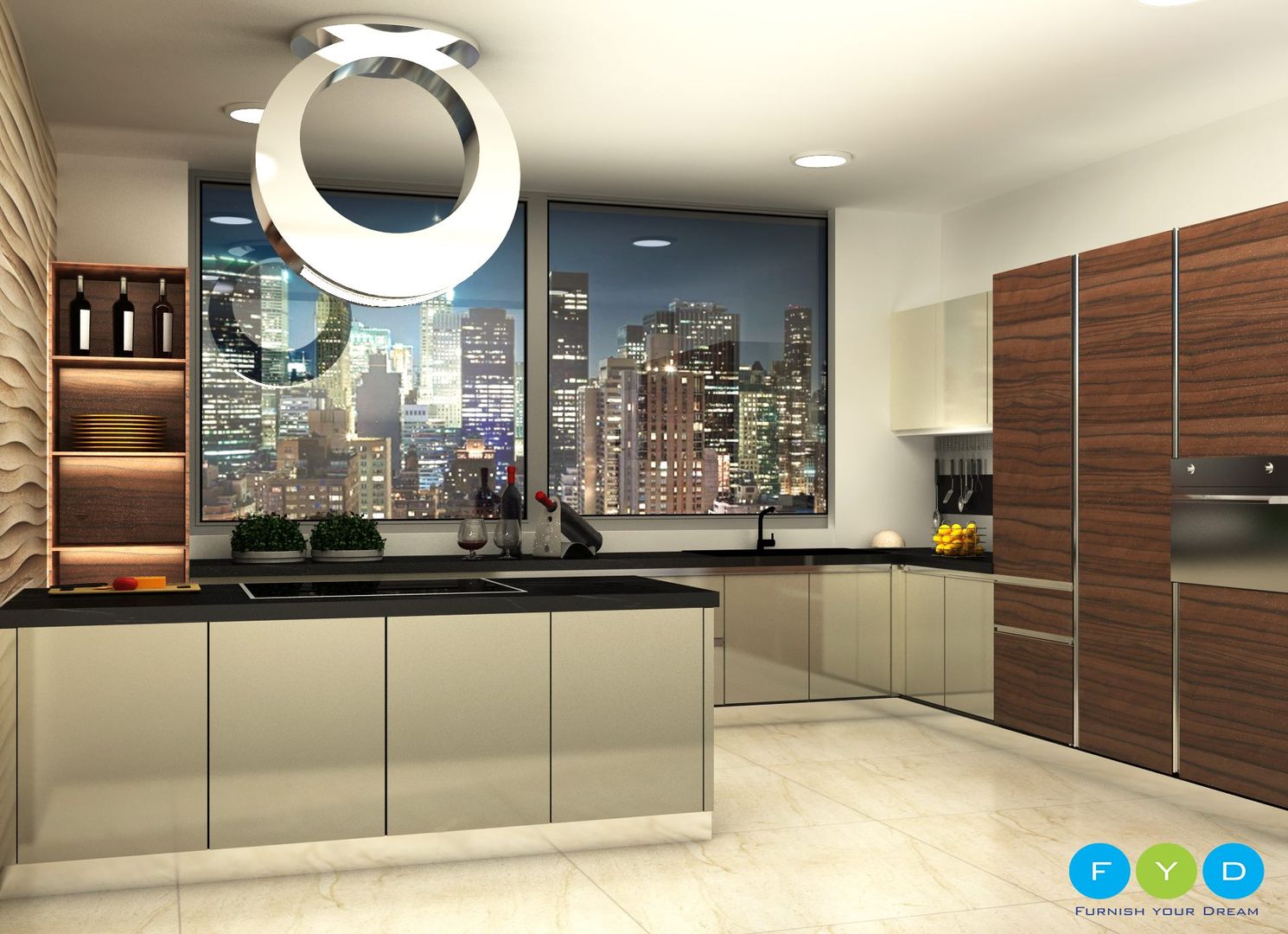 homify Modern kitchen Cabinetry,Building,Countertop,Table,Product,Mirror,Interior design,Automotive design,Lighting,Shelving