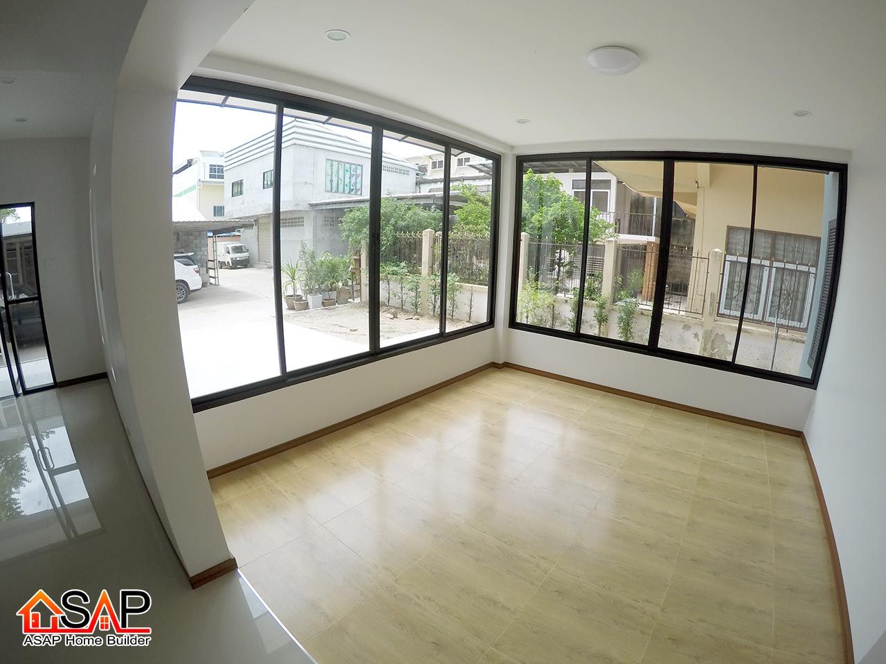 ASAP P14 บ้านชั้นเดี่ยว 2 ชั้น 4 ห้องนอน 3 ห้องน้ำ, Asap Home Builder Asap Home Builder 모던스타일 주택