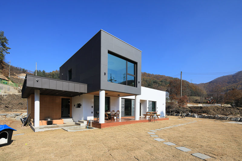 양평 지음재 , 공감로하 건축사사무소 공감로하 건축사사무소 Casas modernas: Ideas, imágenes y decoración