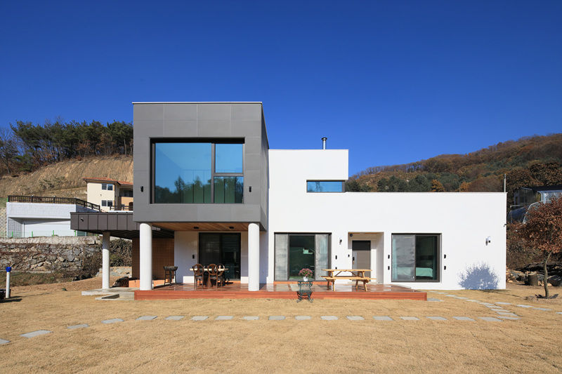 양평 지음재 , 공감로하 건축사사무소 공감로하 건축사사무소 Casas modernas: Ideas, imágenes y decoración