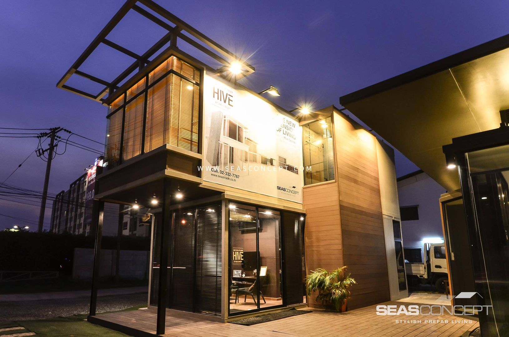 Hive series Seastrade Company Limited พื้นที่เชิงพาณิชย์ เหล็ก prefabricated,อาคารสำนักงาน ร้านค้า