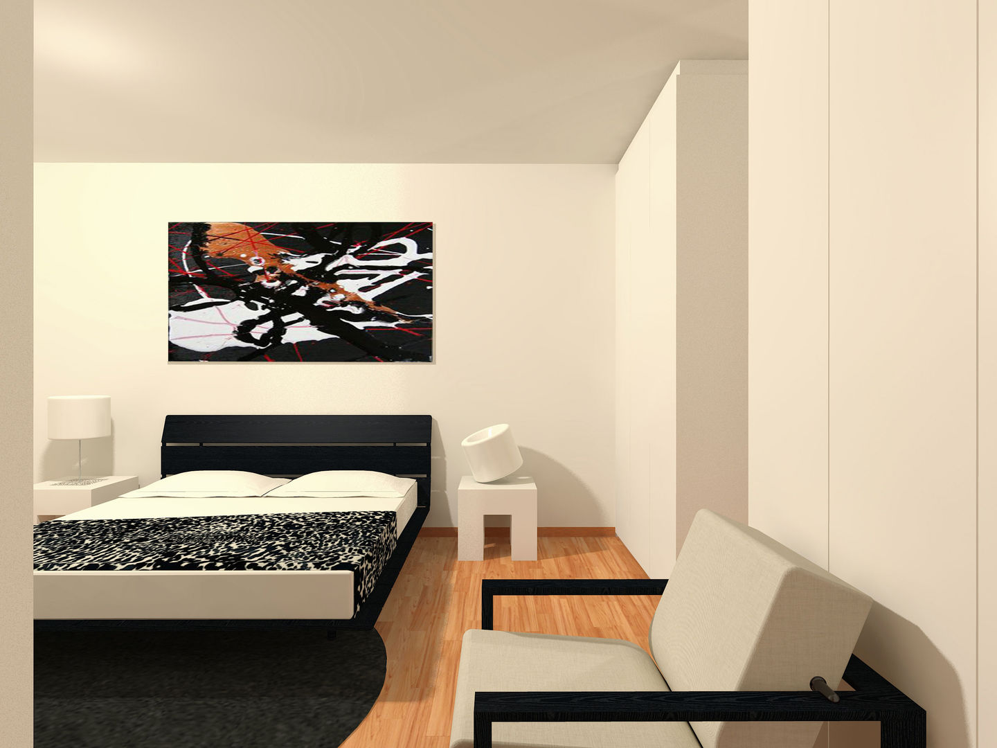 arredamento di una camera da letto - con InteriorBE, Flavia Benigni Architetto Flavia Benigni Architetto Moderne Schlafzimmer