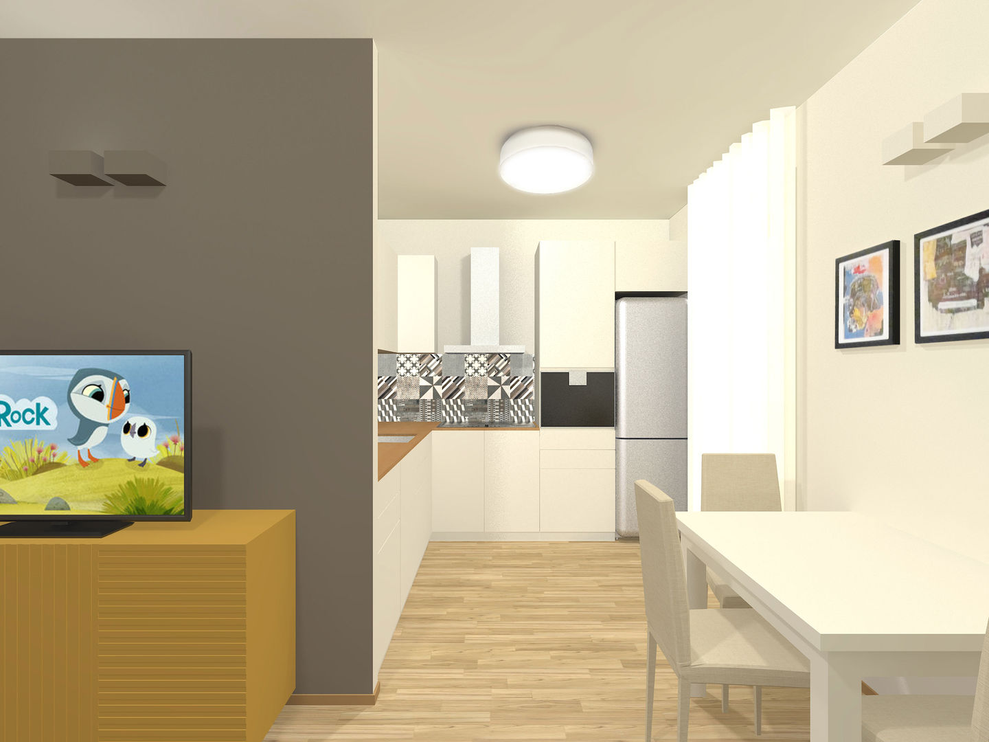 nuovi interni per una giovane famiglia 2, Flavia Benigni Architetto Flavia Benigni Architetto Modern kitchen