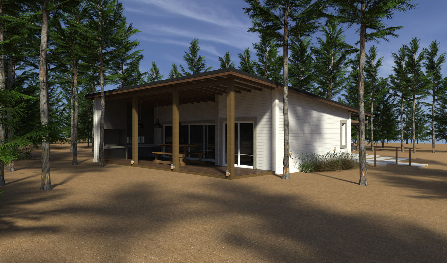 Vivienda Unifamiliar en el bosque, JOM HOUSES JOM HOUSES Moderne huizen Stenen