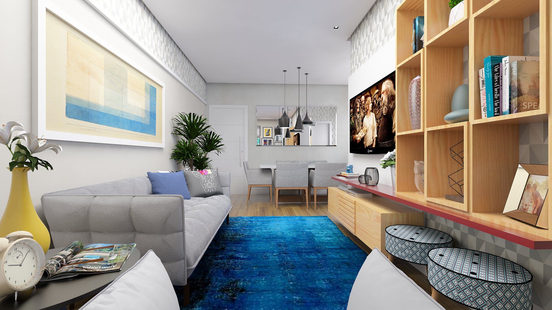 Sala do apartamento, AT arquitetos AT arquitetos Modern living room Accessories & decoration
