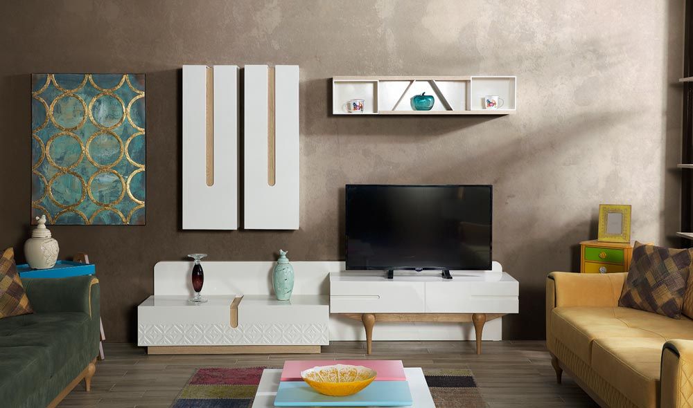 Tv Üniteleri, CaddeYıldız furniture CaddeYıldız furniture Nowoczesna jadalnia Akcesoria i dekoracje