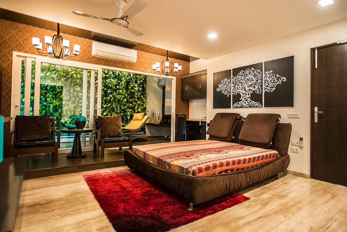 Bedroom-1 Studio An-V-Thot Architects Pvt. Ltd. Modern style bedroom