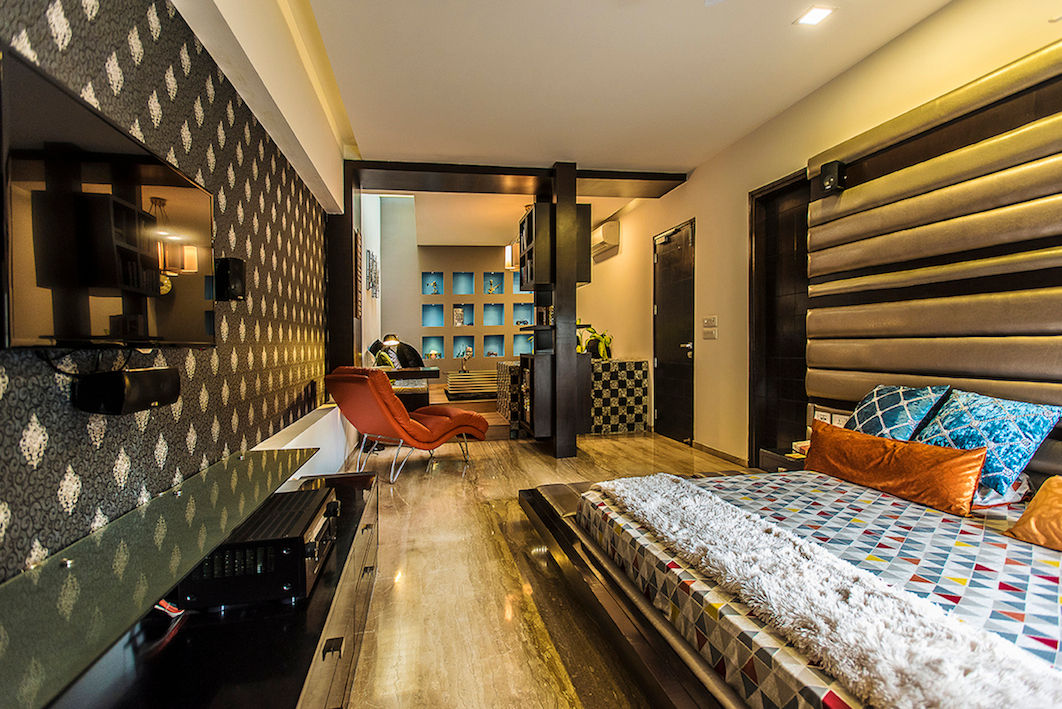 Bedroom-2 Studio An-V-Thot Architects Pvt. Ltd. Modern style bedroom