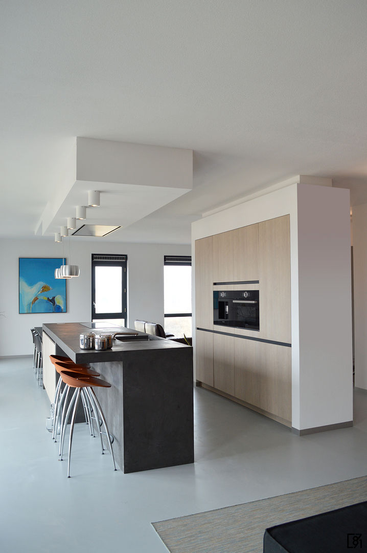 Penthouse Rotterdam, Atelier Perspective Atelier Perspective Cuisine moderne