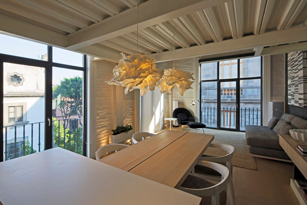 Departamento 15, Boué Arquitectos Boué Arquitectos Dining room