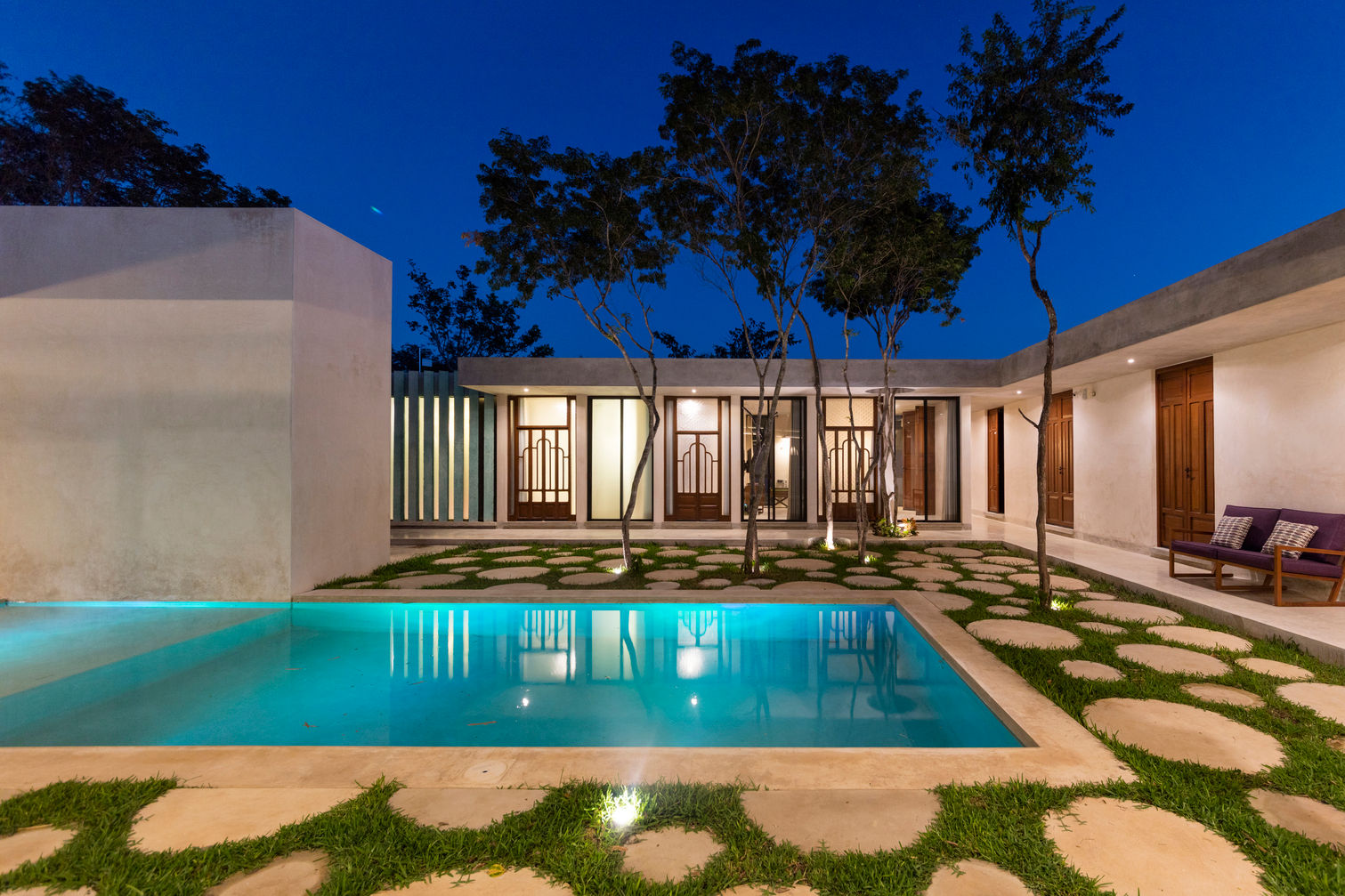 Casa Canto Cholul, Taller Estilo Arquitectura Taller Estilo Arquitectura モダンスタイルの プール