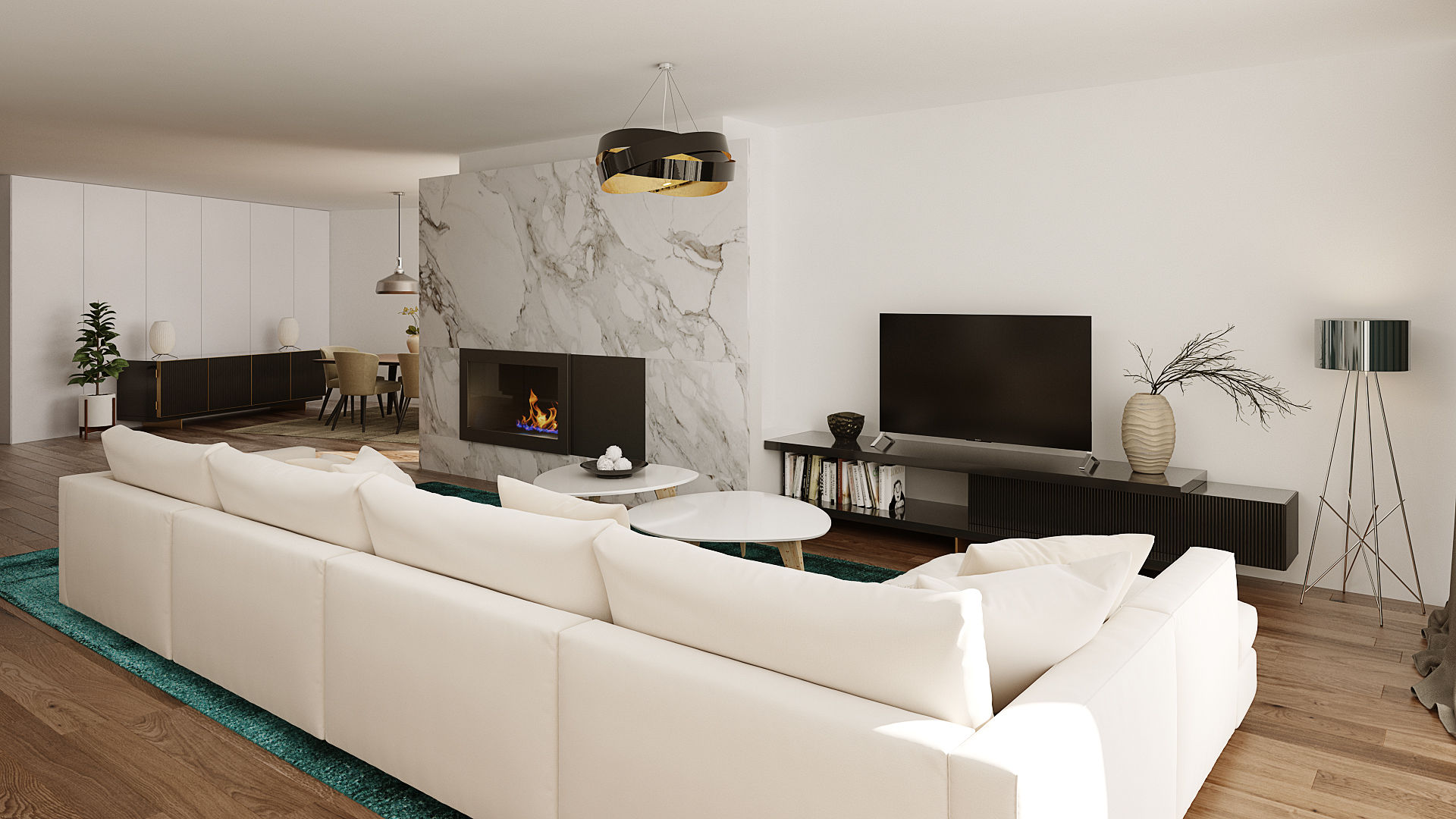 Moradia Unifamiliar T3 - Lordelo-Paredes, Esboçosigma, Lda Esboçosigma, Lda Living room