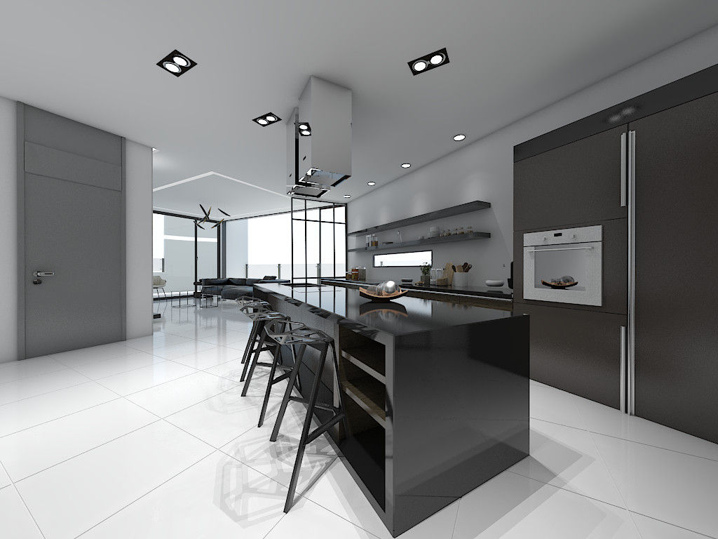 주상복합건물-충청남도 논산시 L씨, 디자인 이업 디자인 이업 Modern style kitchen Marble