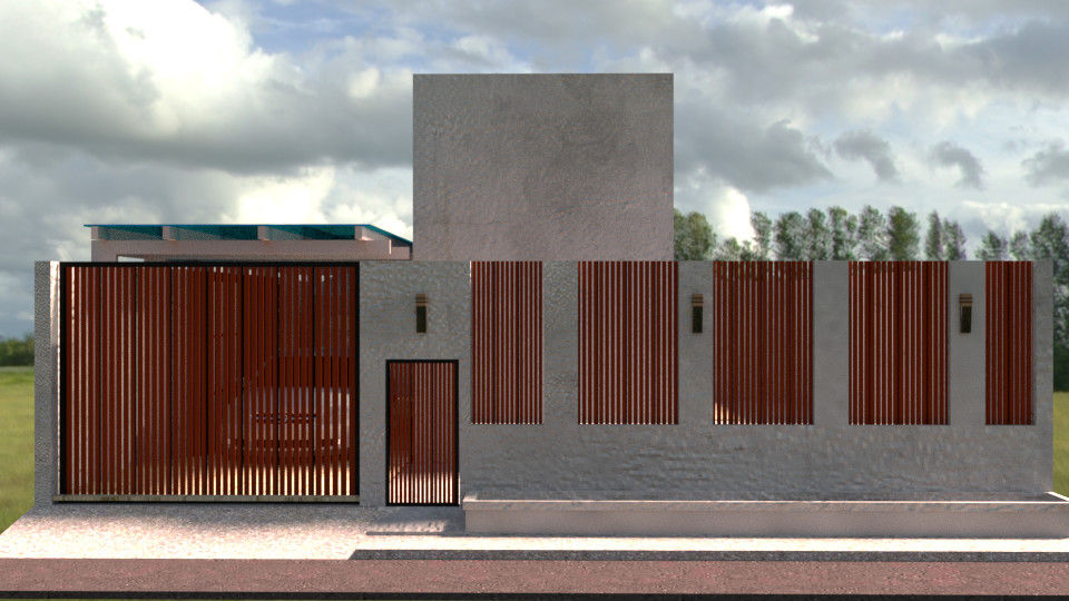 ออกแบบ 3d บ้าน 3 ชั้นให้ลูกค้า style ioft, Define of Design Define of Design Casas de estilo rural Concreto reforzado