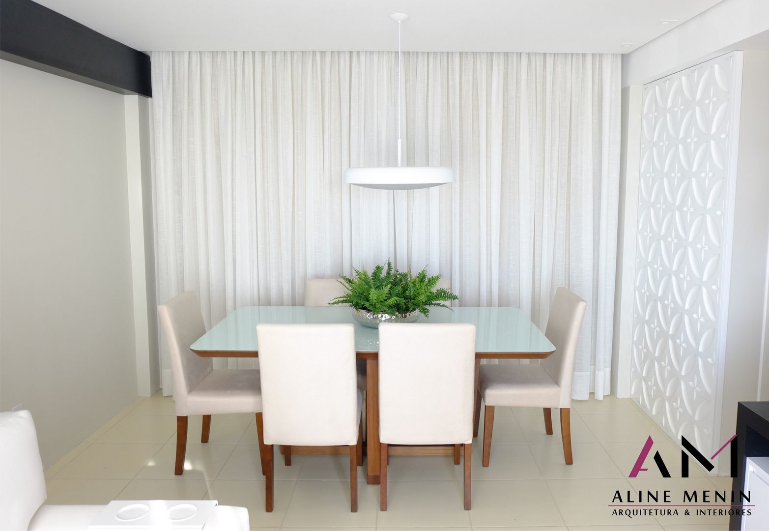 Jantar, Aline Menin Arquitetura Aline Menin Arquitetura Modern Yemek Odası